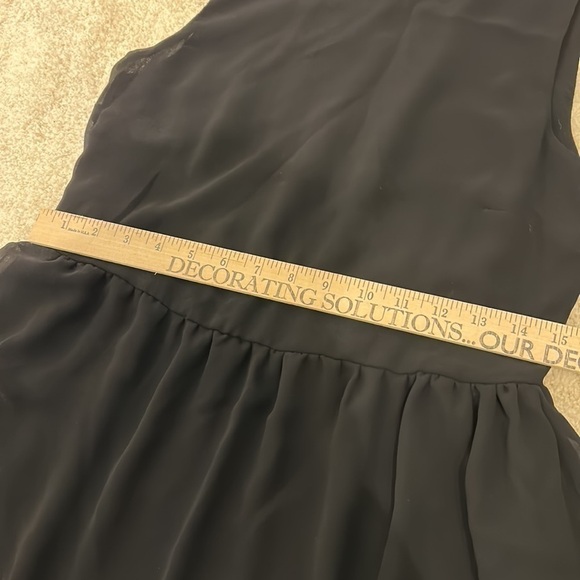 Asos Black Dress Thin Pull Over And Go Dress Size 2 Two Layers - Picture 11 of 14